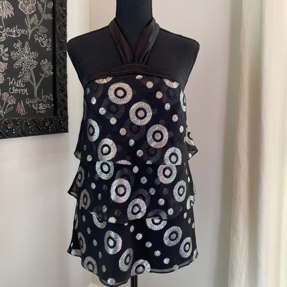 Shimmering White House Black Market Top